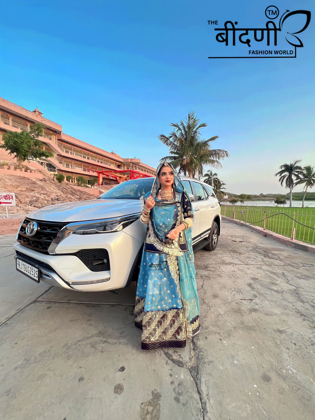 Megh Malhar - Organza Suit with Hamrai Odhna
