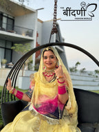 Ethereal Hues - Tri Colour Organza suit with tora odhna