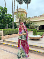 Royal Raag - Four-Tone Organza Poshak Adorned With Gota Craftsmanship