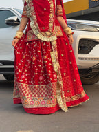 Scarlet Silhouettes: Velvet Poshak For The Discerning Soul