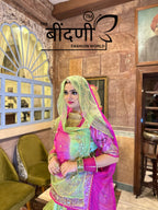 Mehreen Glimmer - Organza Suit with Hamrai Odhna