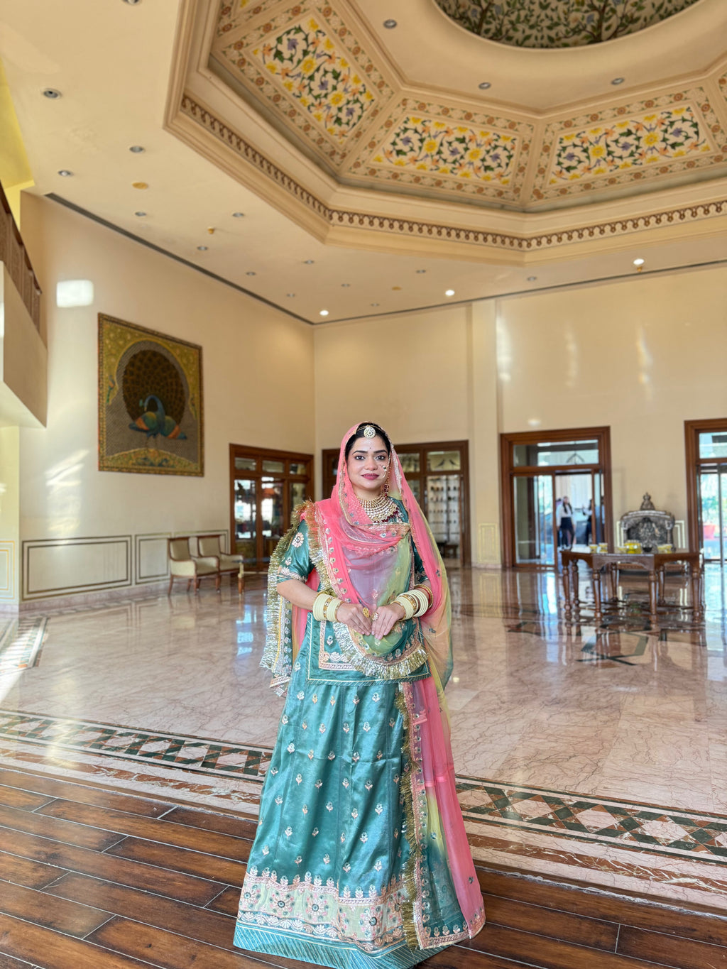 Royal Sheer - Net Suit With Hamrahi Odhna