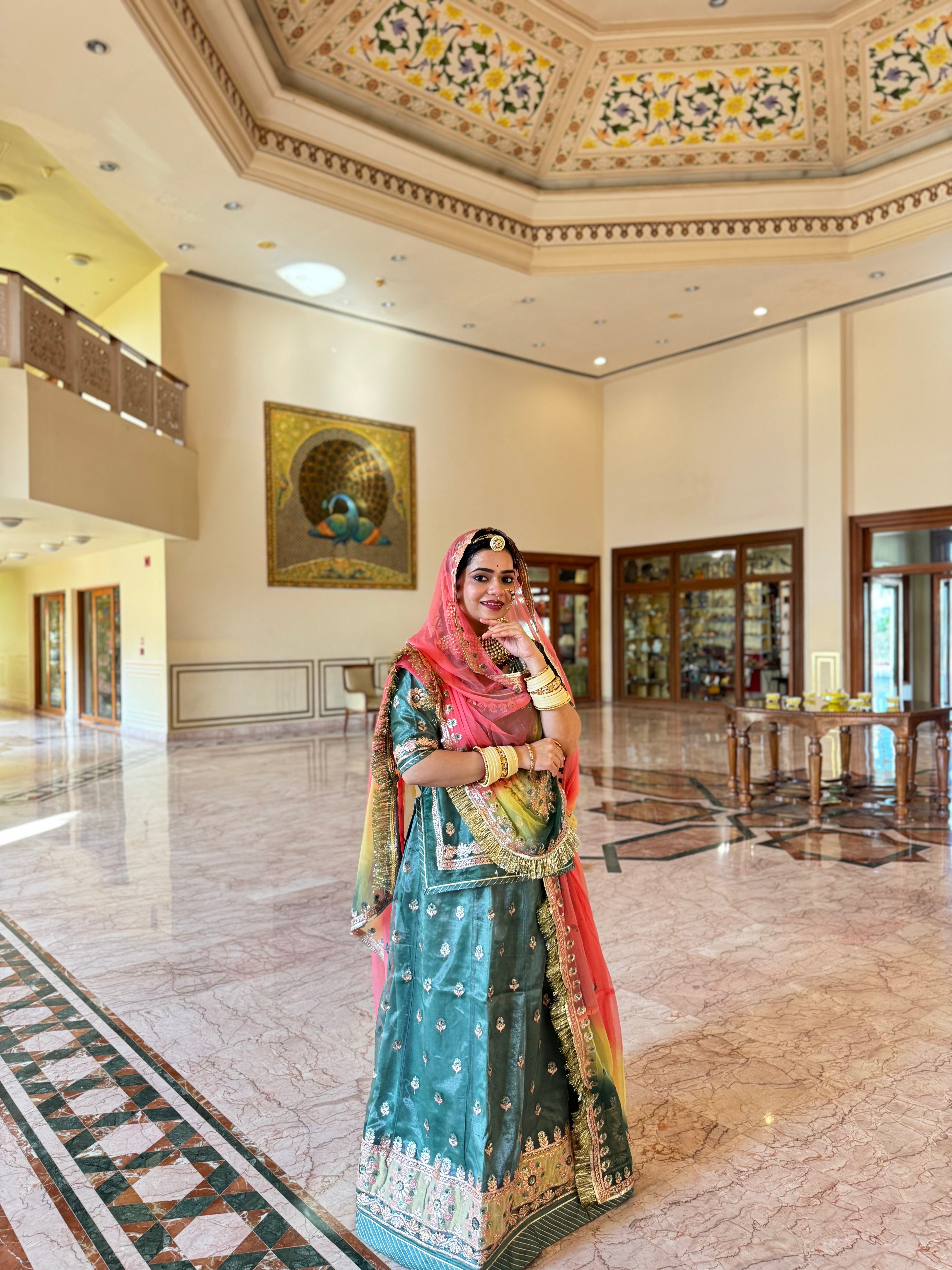 Royal Sheer - Net Suit With Hamrahi Odhna