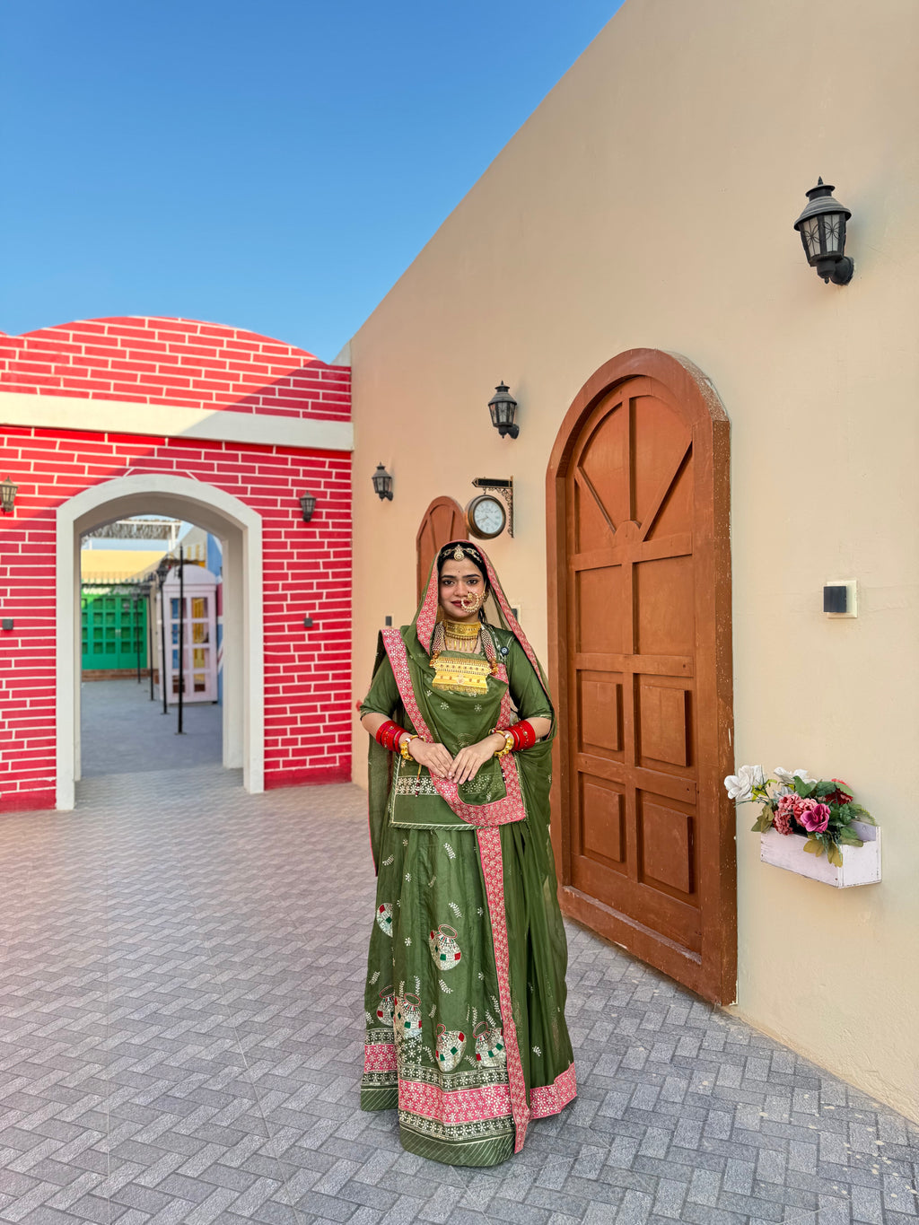 Celestia Luminous - Shimmer Suit With Hamrahi Odhna