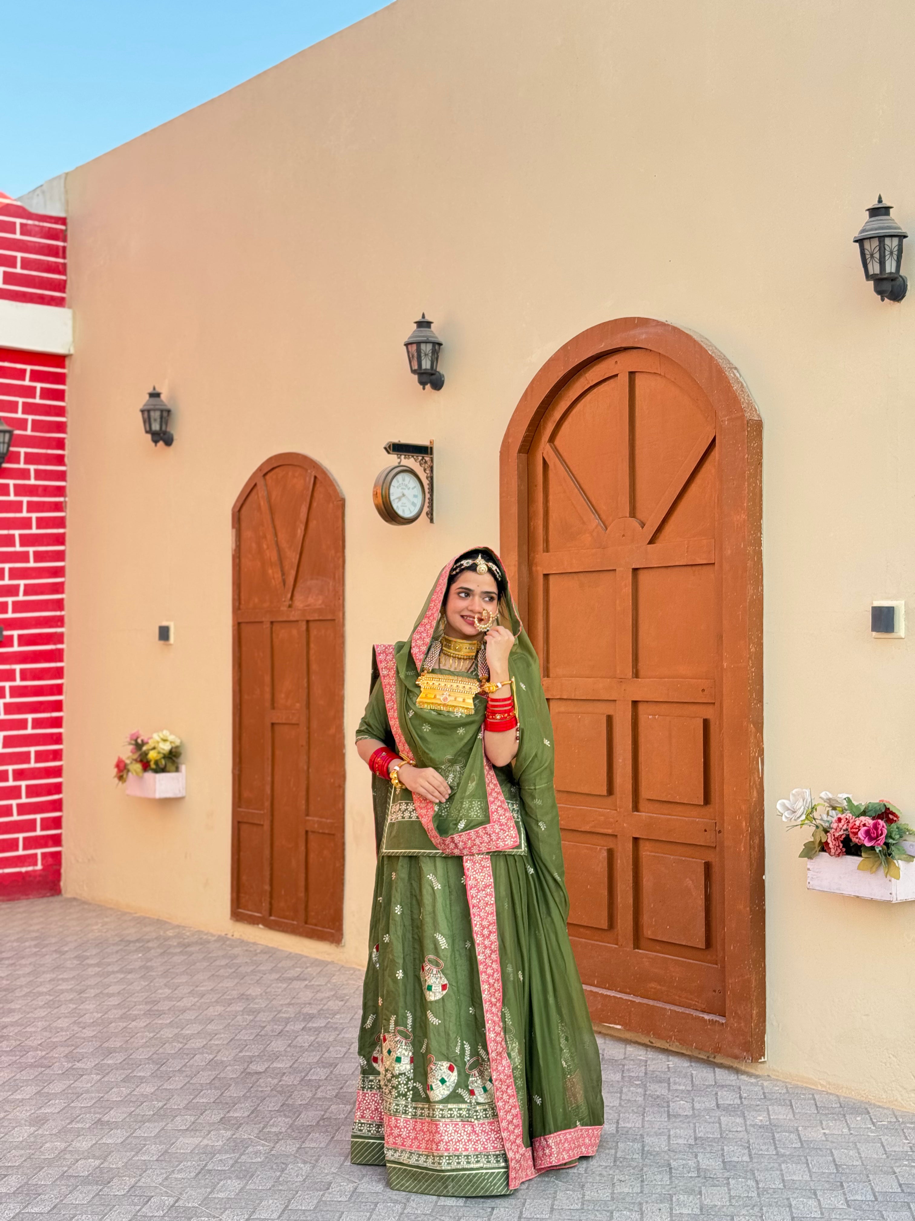 Celestia Luminous - Shimmer Suit With Hamrahi Odhna