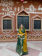 Bindani  Emerald Radiance: Green Tissué Poshak