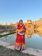 Bindani Ethereal Harmony: The Multicolor Organza Poshak