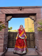 Bindani Ethereal Harmony: The Multicolor Organza Poshak