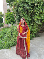 Maroon Majesty: The Tissue Suit Elegance