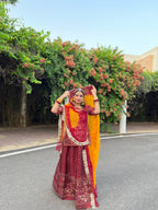 Maroon Majesty: The Tissue Suit Elegance