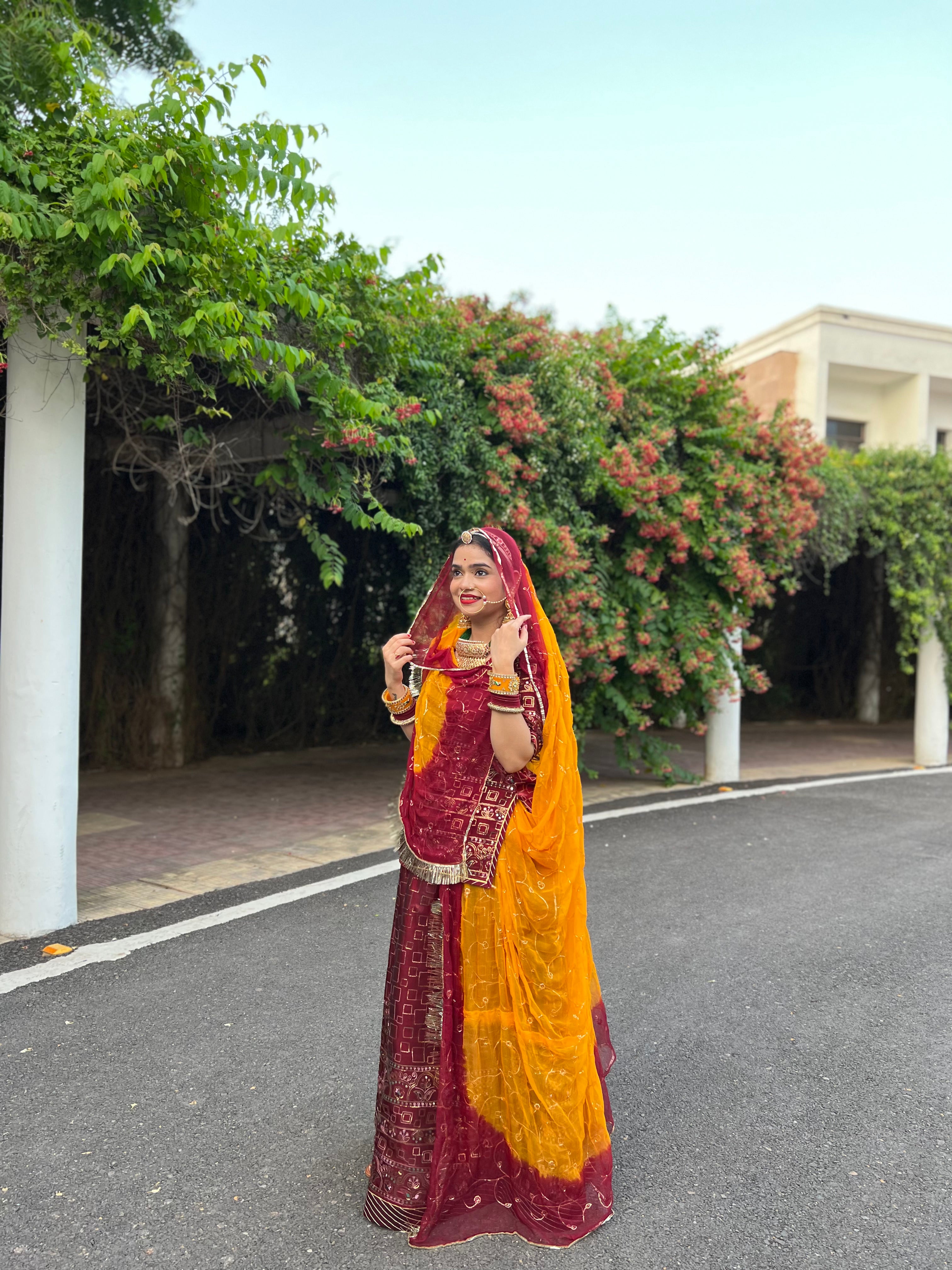 Maroon Majesty: The Tissu Suit Elegance