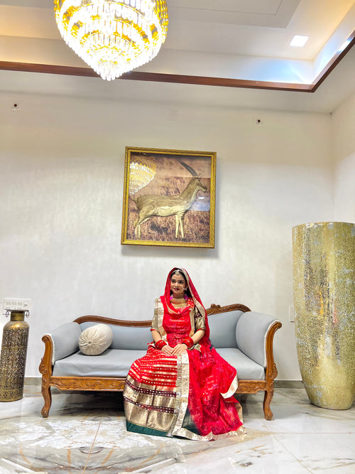 Orgenza Silk Rajputi Poshak with Zari Work