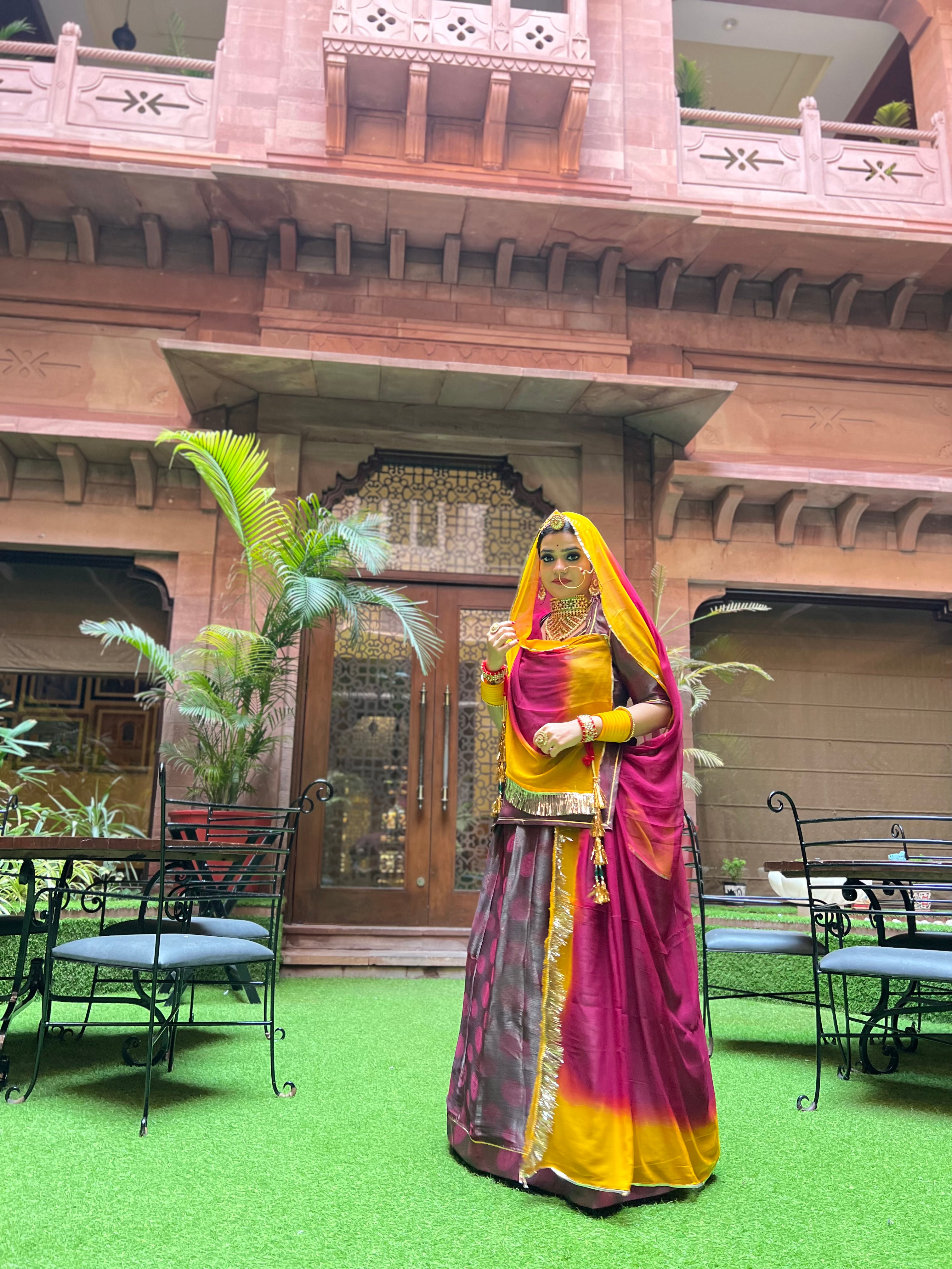 Vino Royale: Crafting an Exquisite Wine-Colored Fabric Poshak