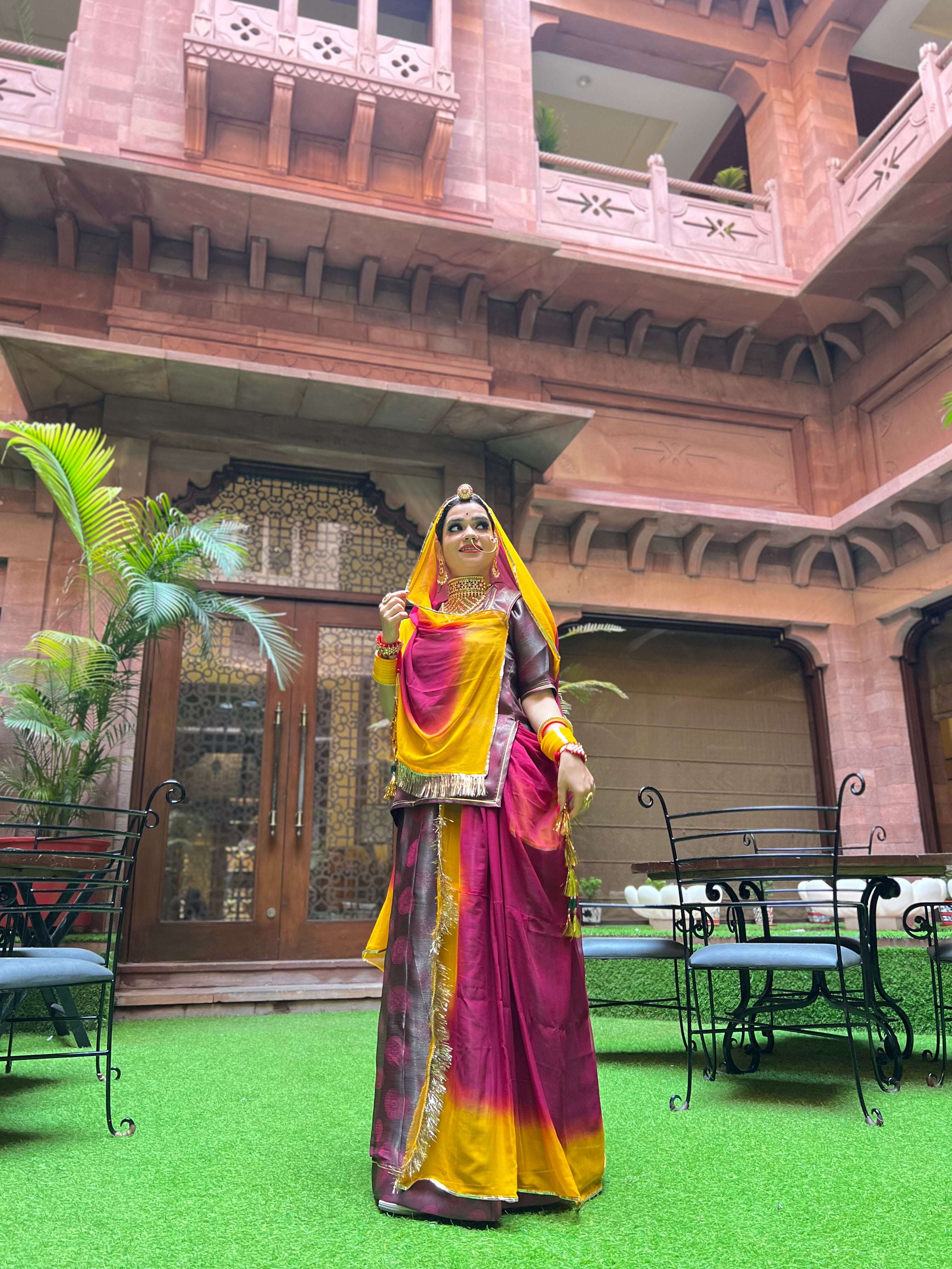 Vino Royale: Crafting an Exquisite Wine-Colored Fabric Poshak