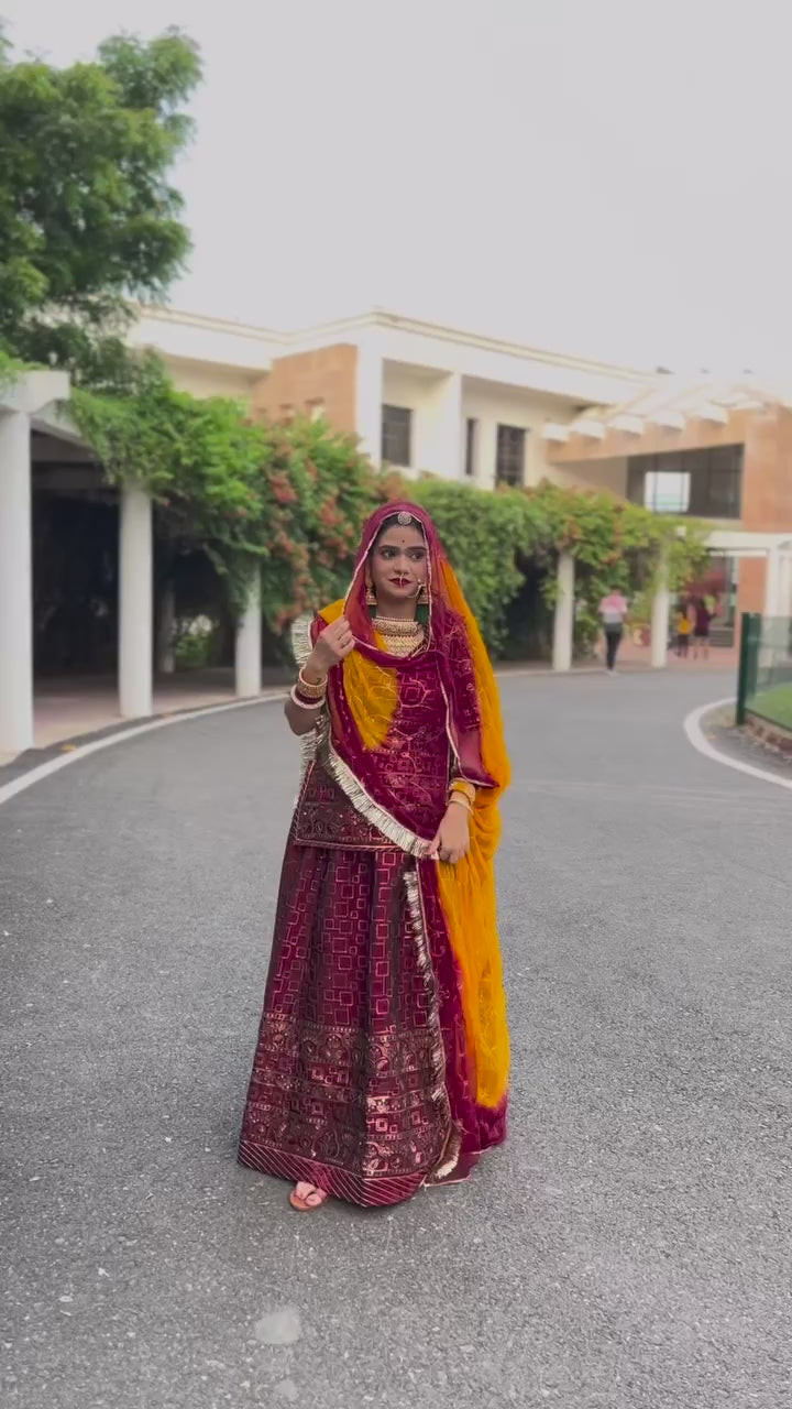 Maroon Majesty: The Tissu Suit Elegance