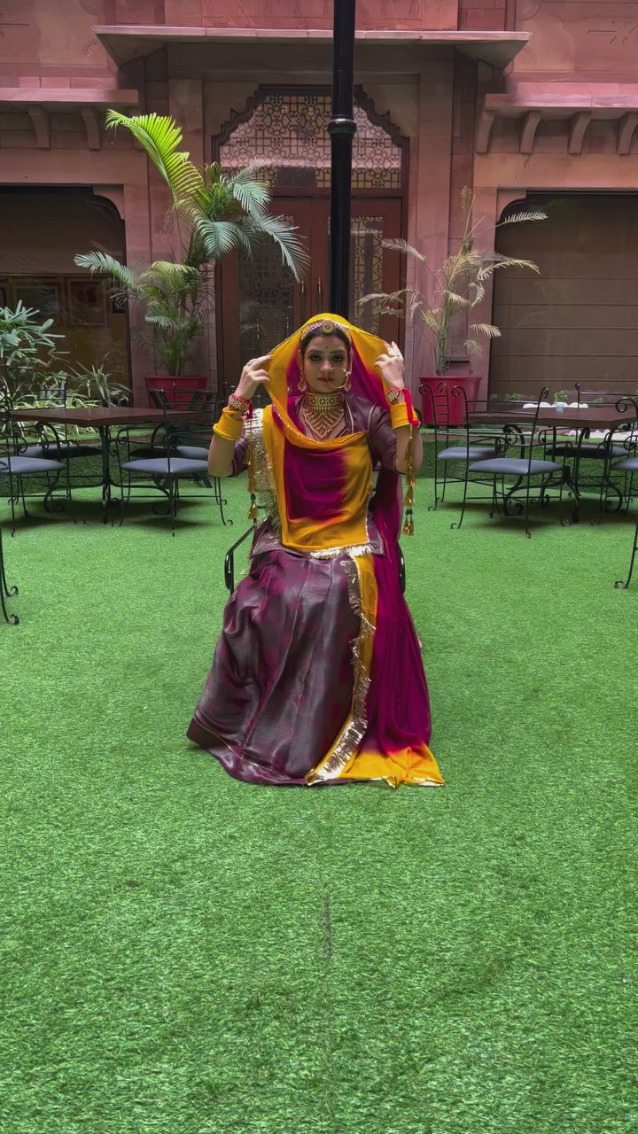 Vino Royale: Crafting an Exquisite Wine-Colored Fabric Poshak