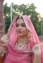 Rajwadi Gulab - Shinning Chanderi Suit With Hamrahi Odhna