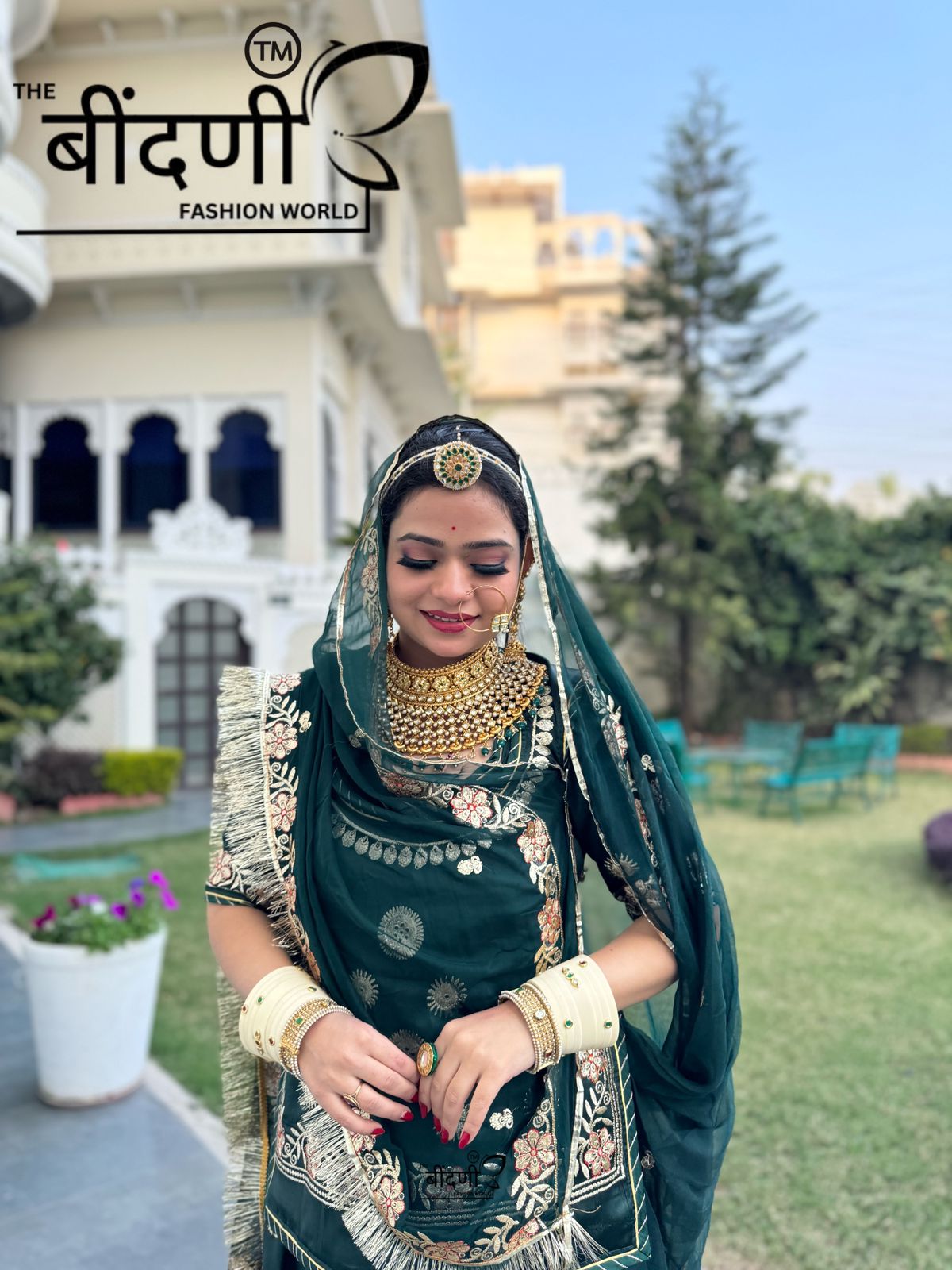 Shahzaadi : Satin Suit With Hamrahi Odhna