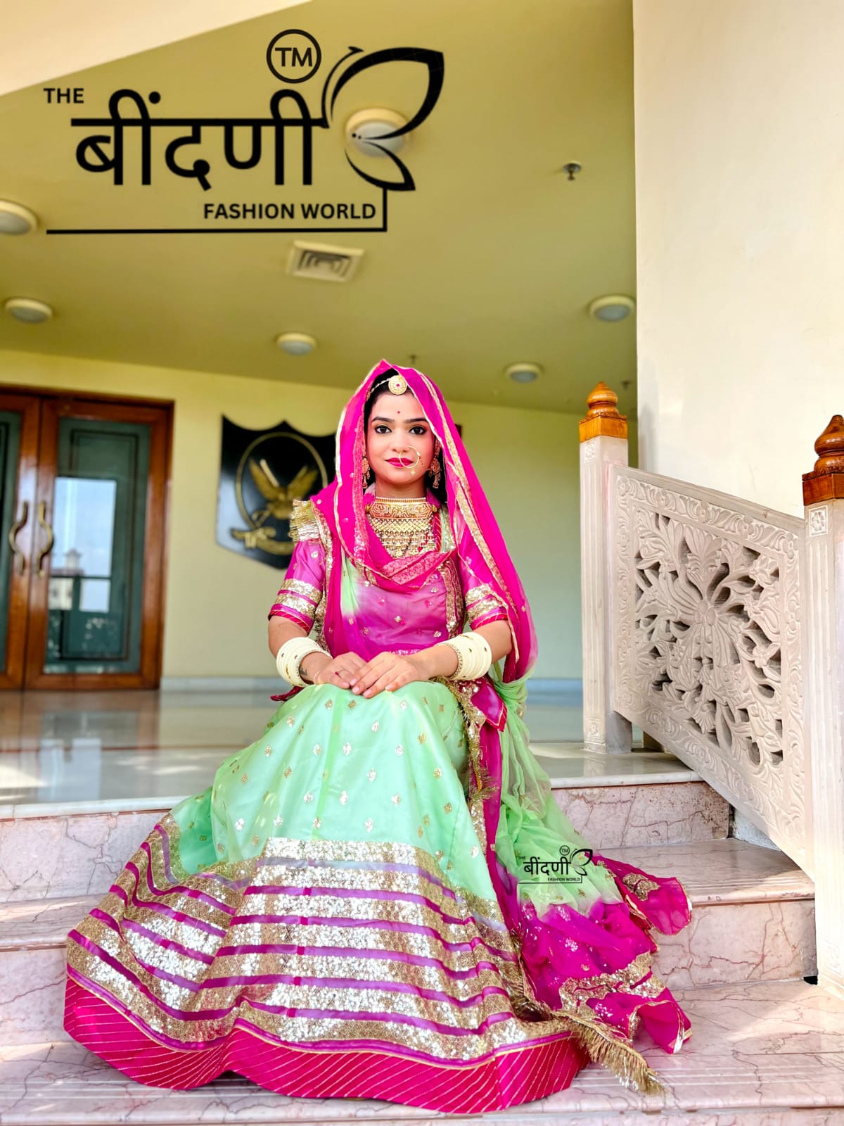 Meher Rang Poshak : Tissue Suit With Hamrahi Odhna