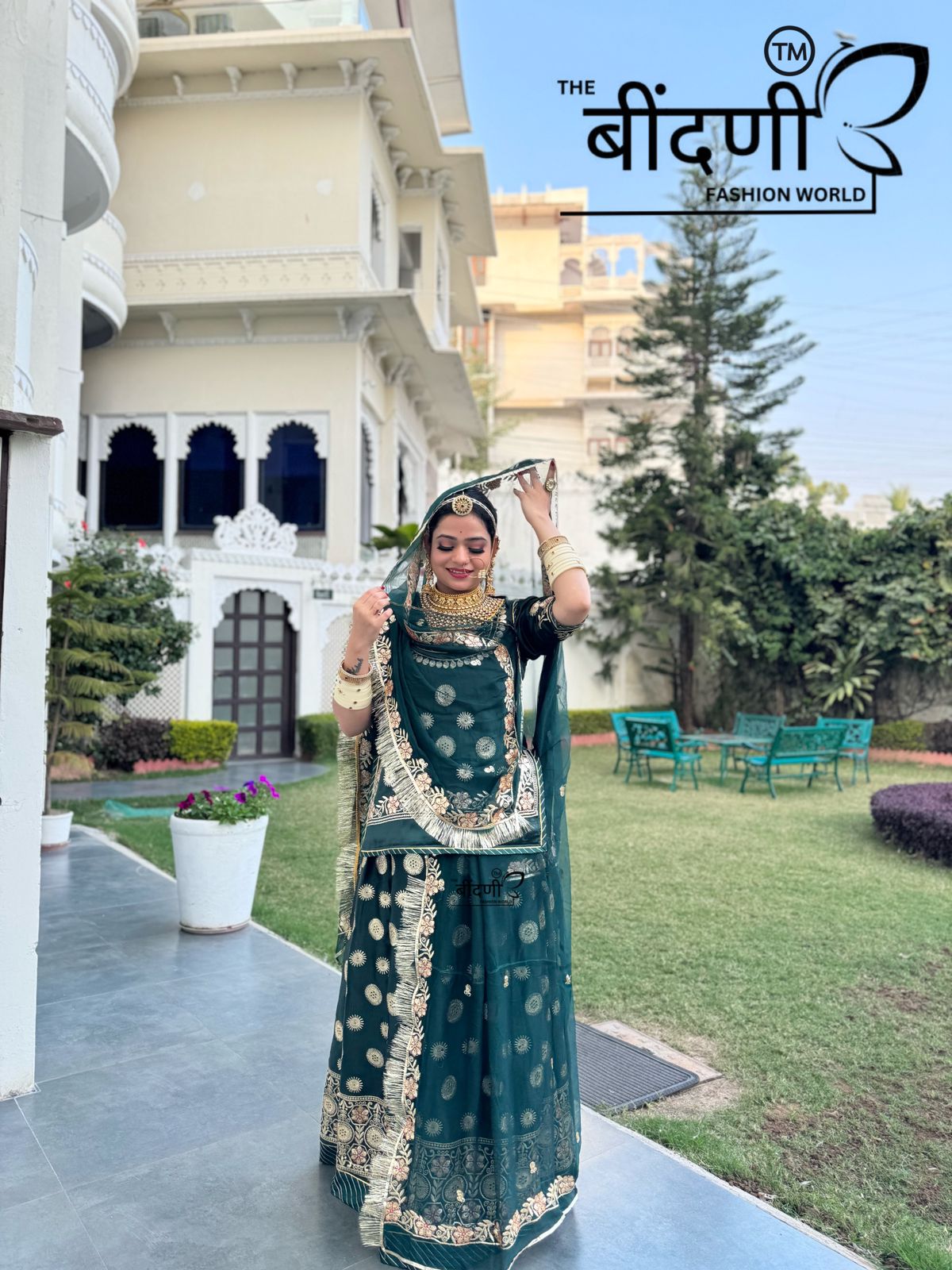 Shahzaadi : Satin Suit With Hamrahi Odhna