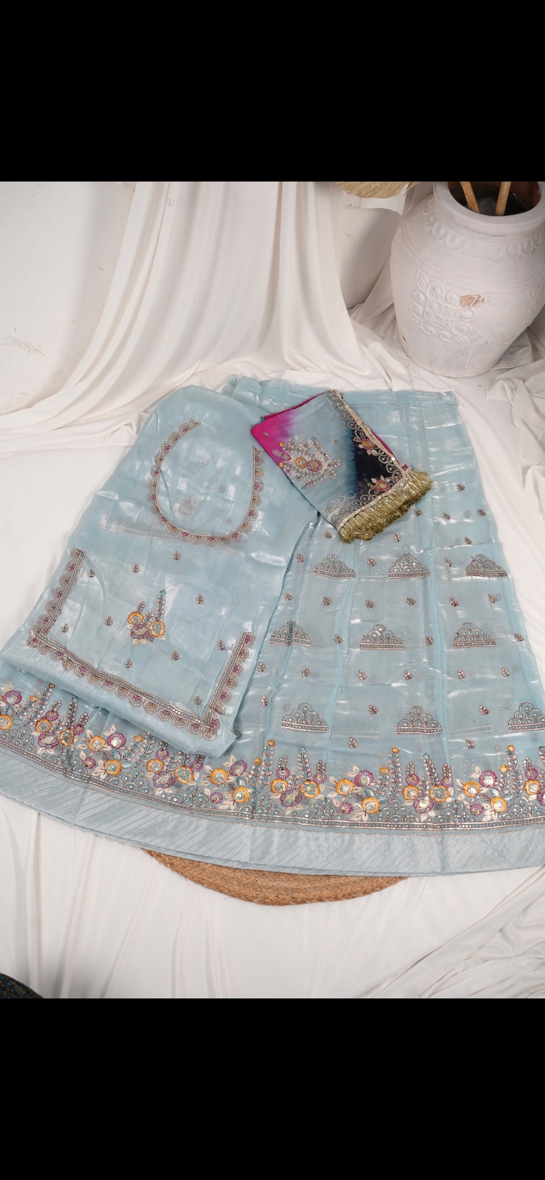 Aabroo – Sky Blue Elegance Poshak
