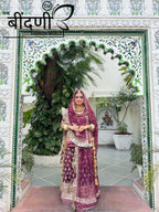 Gulbahaar 🌹✨ : Satin Suit With Hamrahi Odhna