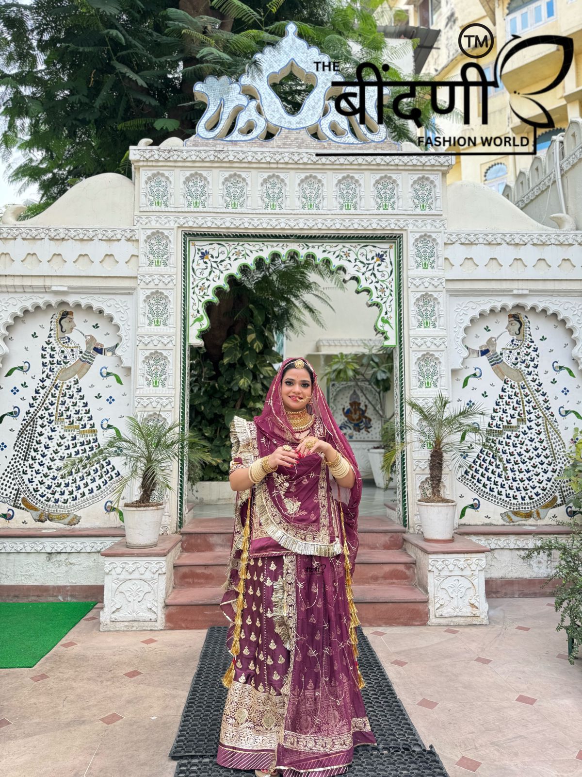 Gulbahaar 🌹✨ : Satin Suit With Hamrahi Odhna